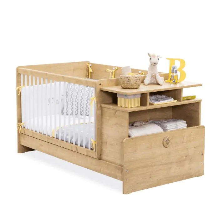 Cilek Mocha Baby Convertible Baby Bed With Table And Telescopic