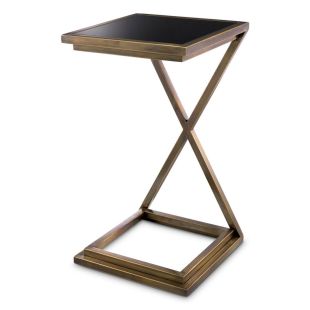 Eichholtz Side Table Cross Vintage Brass Finish