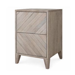 Rustic Stonewash Bedside Table Left 