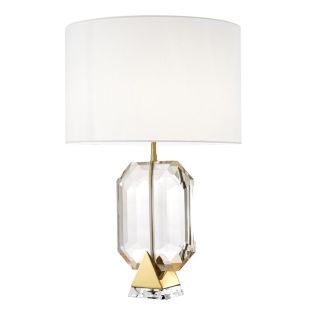 Eichholtz Table Lamp Emerald Gold Finish with White Shade 