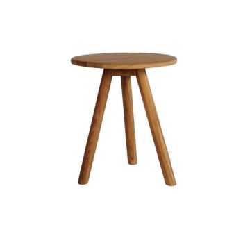 OSCAR side table teak naturel d42  