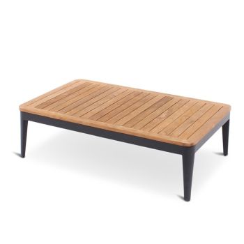CLAVO Coffee Table Alu Anthracite Teak  