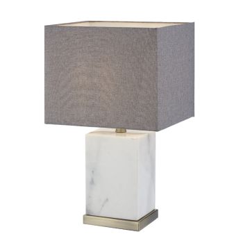 Stoneblock Linen Table Lamp  