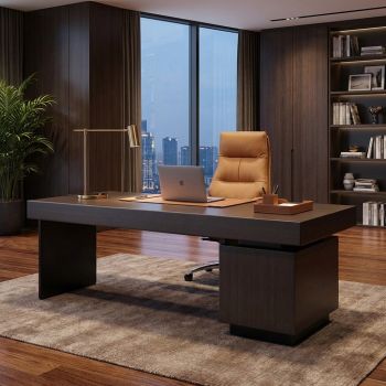Henry Executive Desk with Built-in USB and Power Sockets 200cm