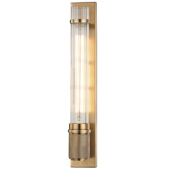 HVLG Shaw Wall Sconce Aged Brass Wall Lamps 