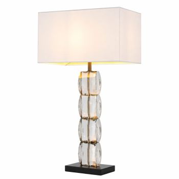 Capri Glass Stack Table Lamp  