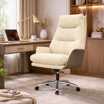 Belmont Executive Chair Eco Cream White Office Chairs