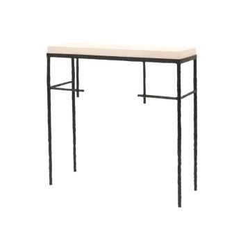 Mineral Console Bronze Nera with Pumice Leather  