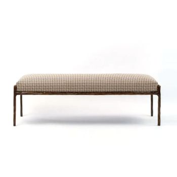 Forged Bench Bronze Dorato Bedroom 