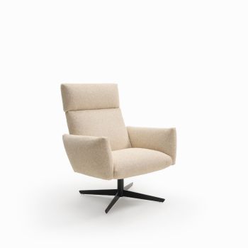 CALMA metal swivel armchair  