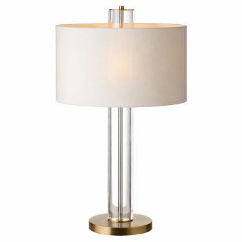 Bella Modern Crystal Table Lamp Opal Shade Floor & Table Lamps 