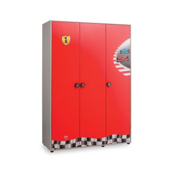 Race Cup 3 Door Wardrobe  