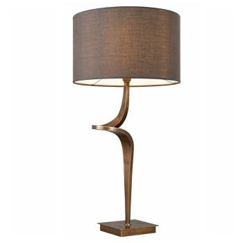 Eden Antique Brass Table Lamp (R)  