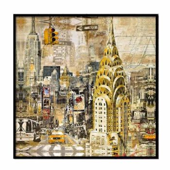 Cityscape Canvas Painting  