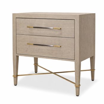 Hartfield Bedside Table Grey Oak  